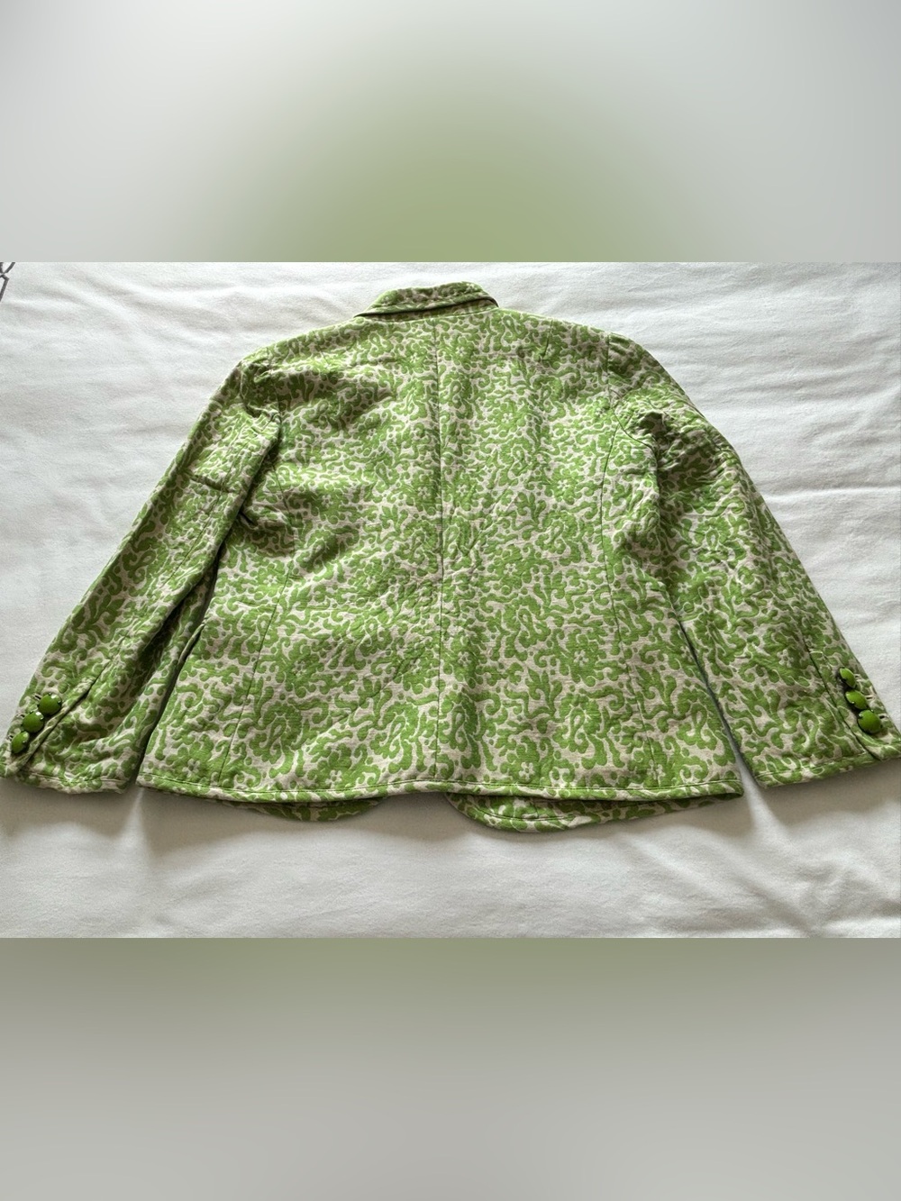EUC! RARE! J.Crew Linen Patterned Blazer - Picture 5 of 5